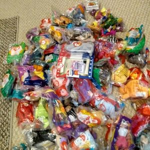 Lots of the McDonald's beanie babies. To many to l
